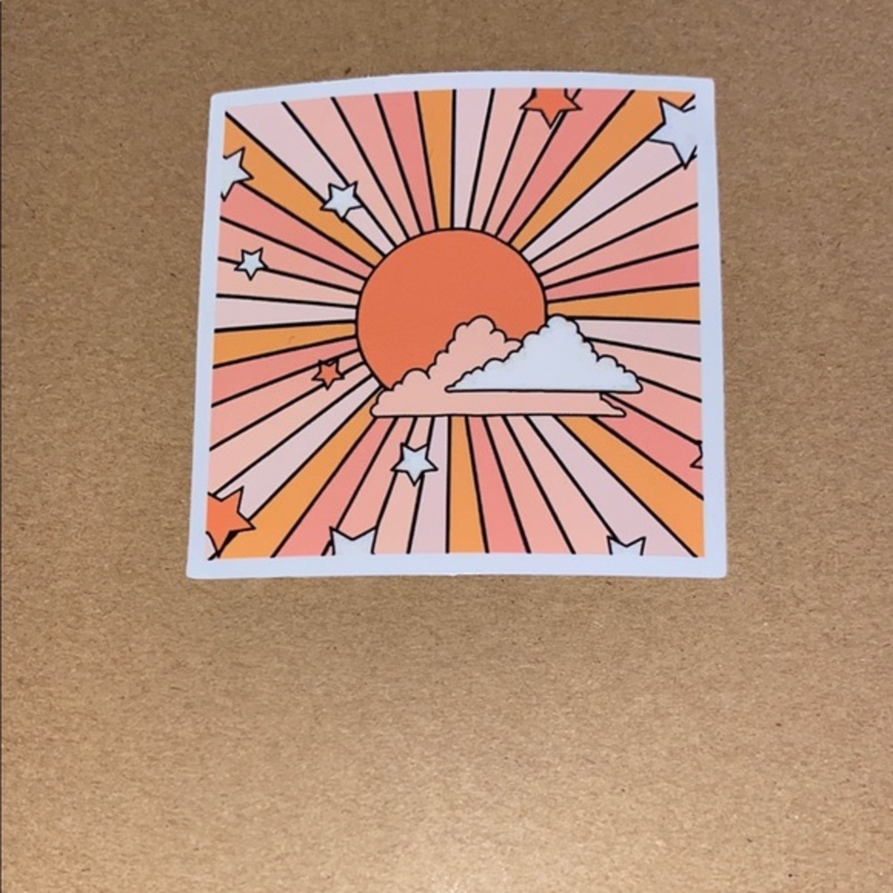 🌈20/$12🌈 Sunset Starburst Sticker